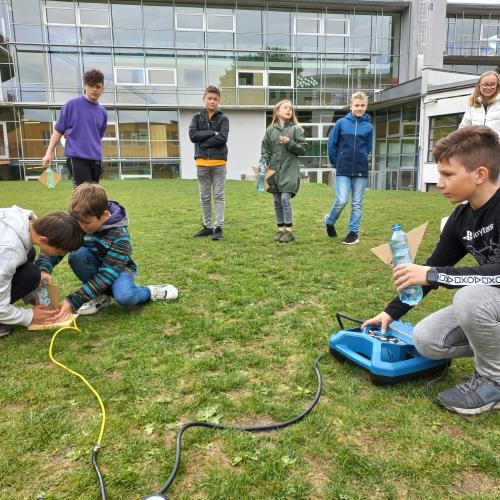 Raketenstart Vorbereitungen