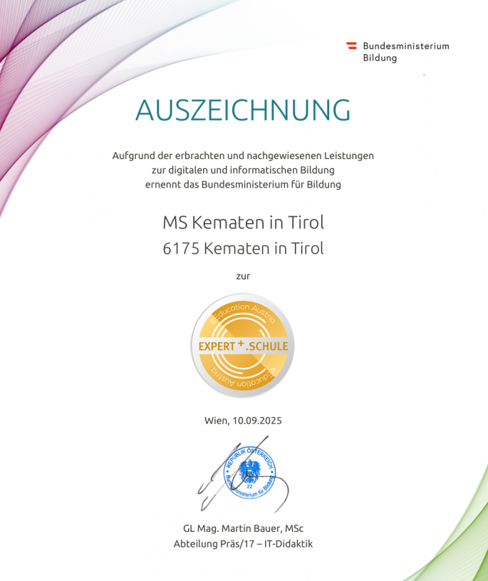 Bildquelle: BMB | Urheber:in: BMB Auszeichnung