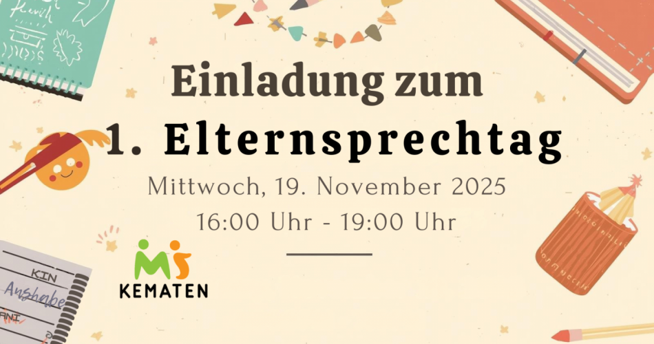 Einladung Elternsprechtag